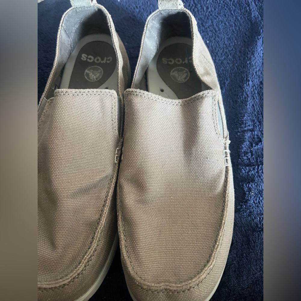 CROCS Men's Tan Slip-On Loafers